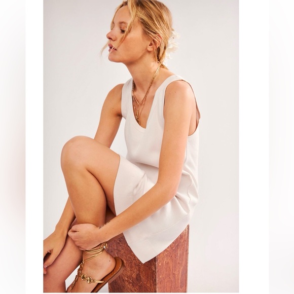 Free People Dresses & Skirts - NEW Free People Beach Tracey Mini Dress In White Sands